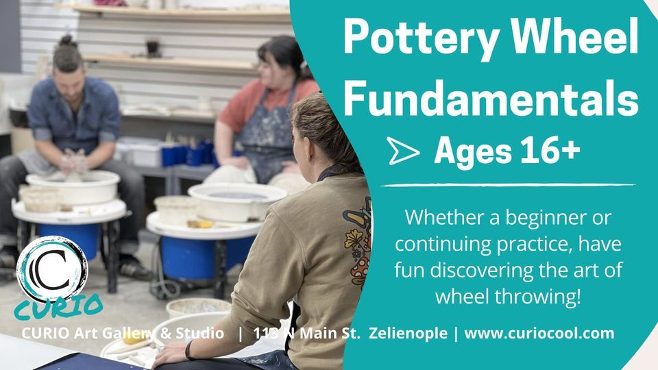 Pottery Wheel Fundamentals , CURIO cool, Zelienople, January 11 2024