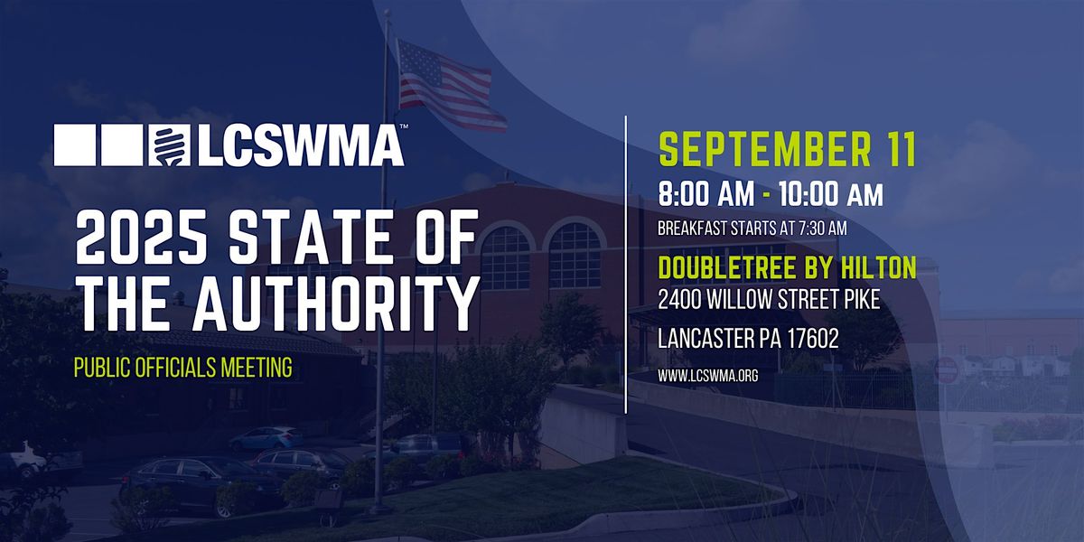 2025 State of the Authority, 11 September | Event in Lancaster | AllEvents