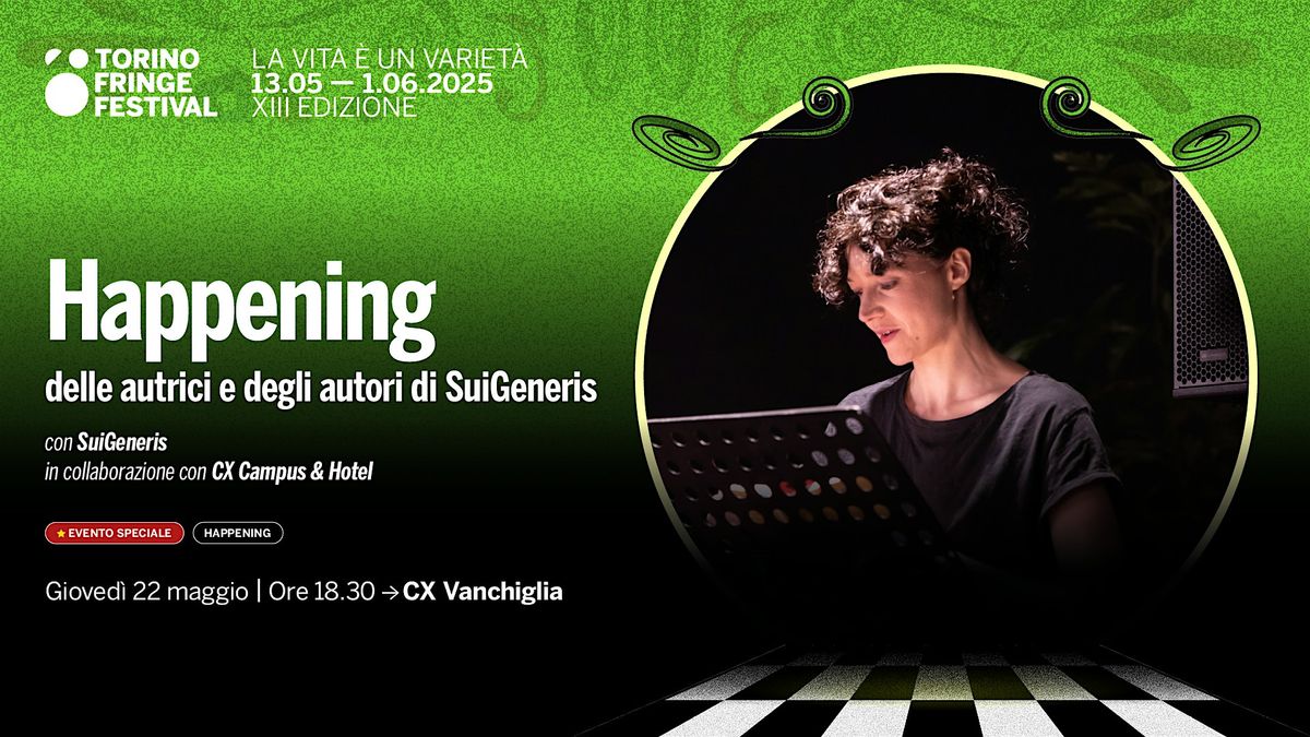 Happening delle autrici e degli autori di SuiGeneris, 22 May | Event in Torino | AllEvents