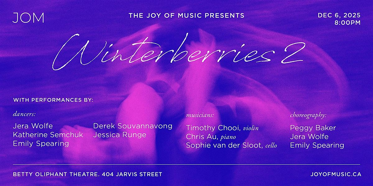 Joy of Music | Winterberries 2 |, 6 December | Event in Toronto | AllEvents