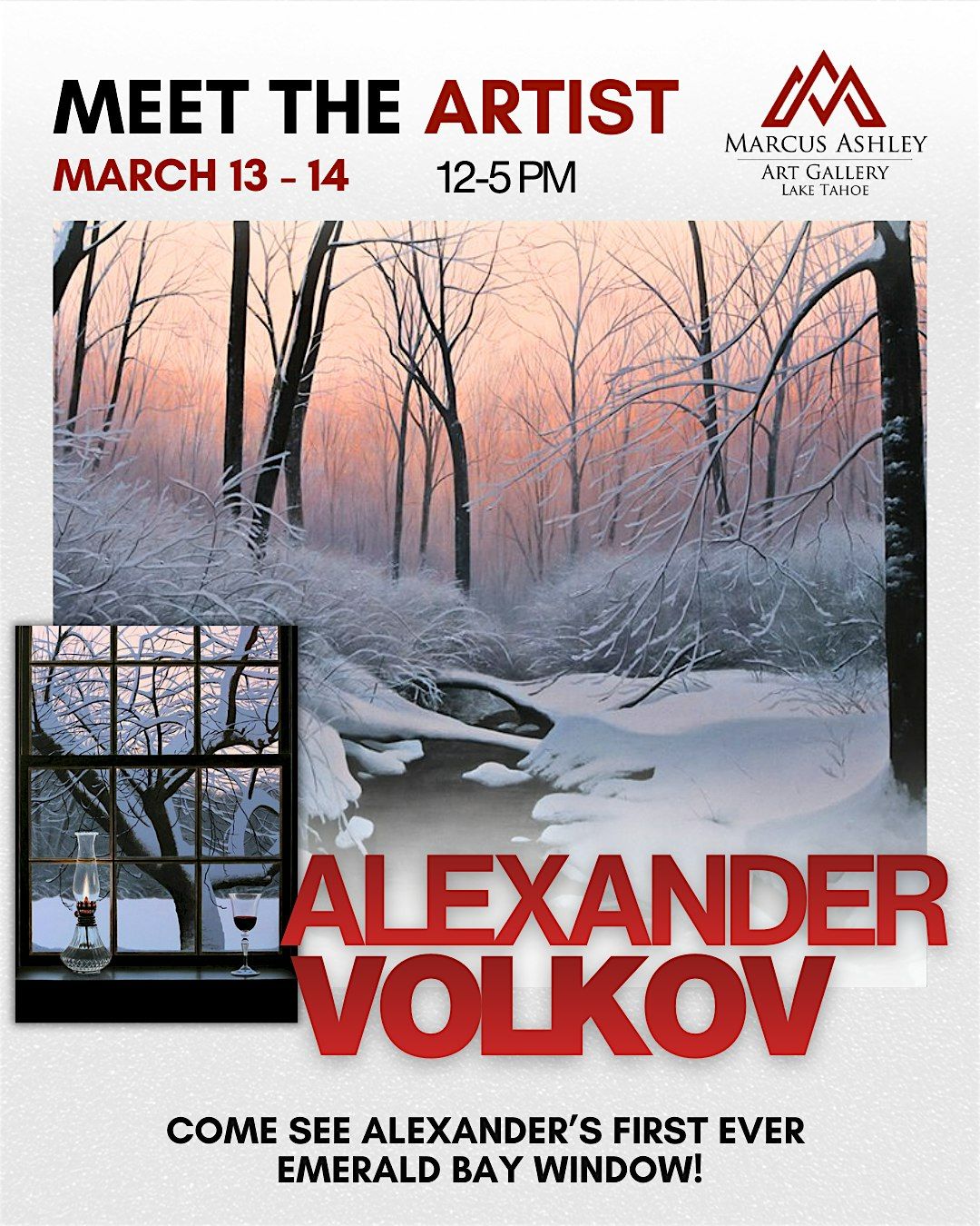 Meet The Artist ~ Alexander Volkov ~ March 13th & 14th, 13 March | Event in South Lake Tahoe | AllEvents