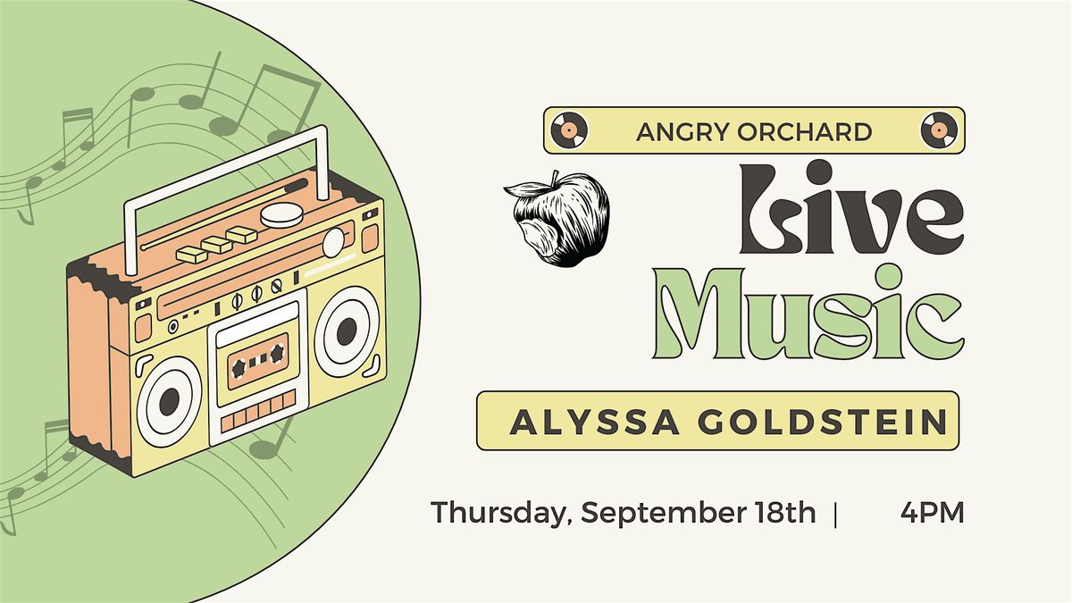 Live Music at Angry Orchard: Alyssa Goldstein, 18 September | Event in Walden | AllEvents