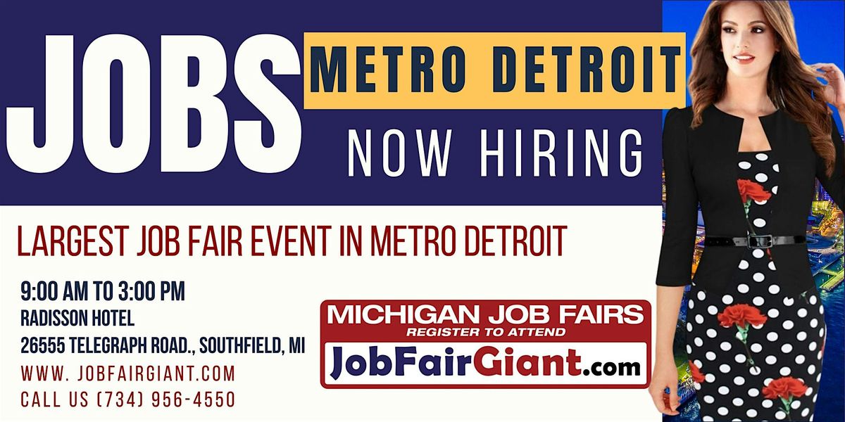 Oakland County Michigan Job Fair, 20 August | Event in Southfield | AllEvents