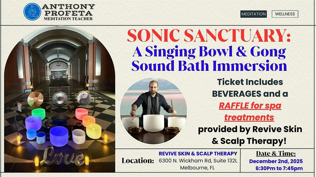 SONIC SANCTUARY:  A Singing Bowl & Gong Sound Bath Immersion, 2 December | Event in Melbourne | AllEvents