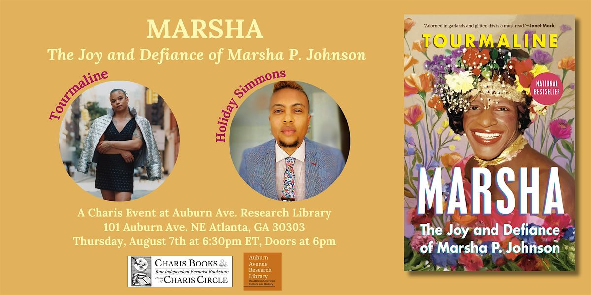 Marsha: Tourmaline in Conversation with Holiday Simmons | Event in Atlanta | AllEvents