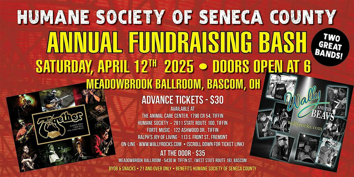 Humane Society of Seneca County Annual Bash, 2025, Meadowbrook Ballroom ...