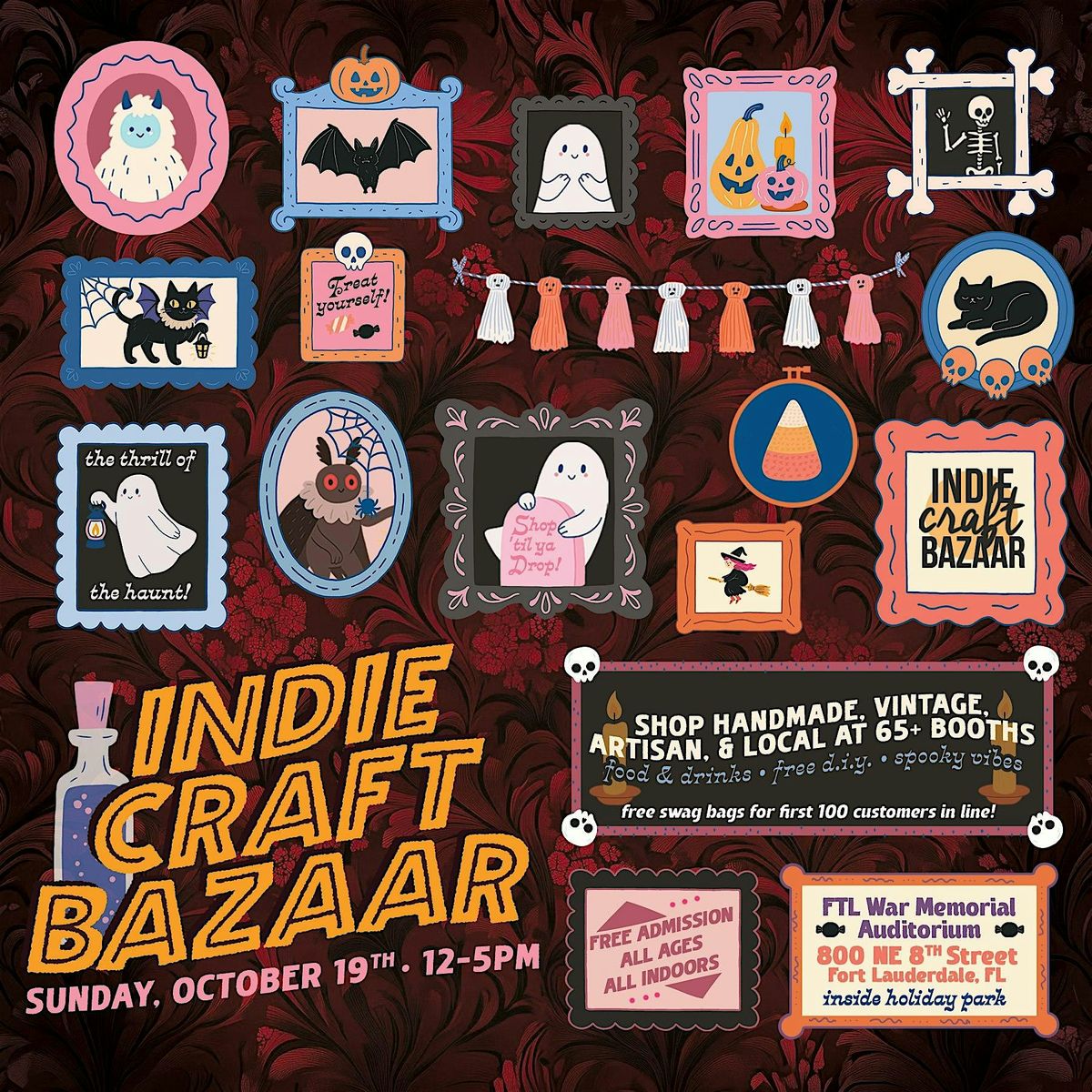 Indie Craft Bazaar: Craft Fair, DIY, Drinks, Food, Fun, 19 October | Event in Fort Lauderdale | AllEvents