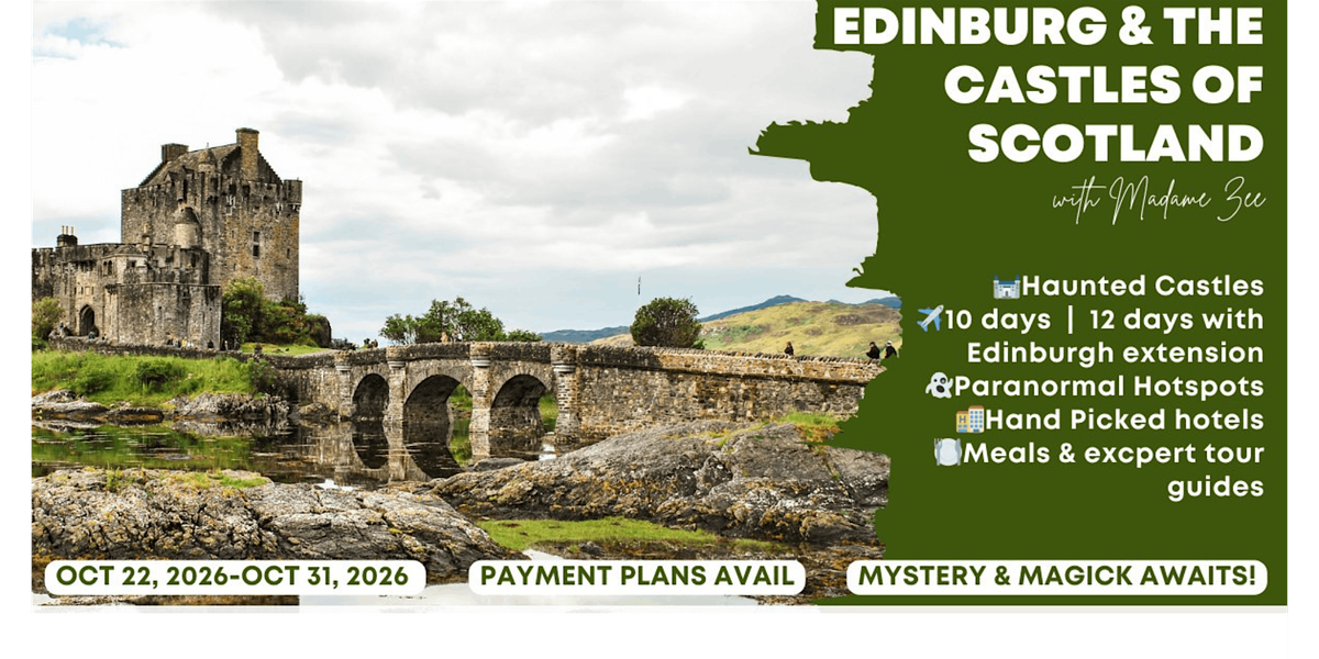 Mystic Scotland-A magickal tour through Scotland and the Highlands, 22 October | Event in Saint Joseph | AllEvents