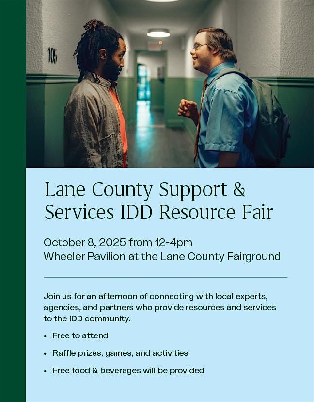 Lane County Support & Services IDD Resource Fair, 8 October | Event in Eugene | AllEvents