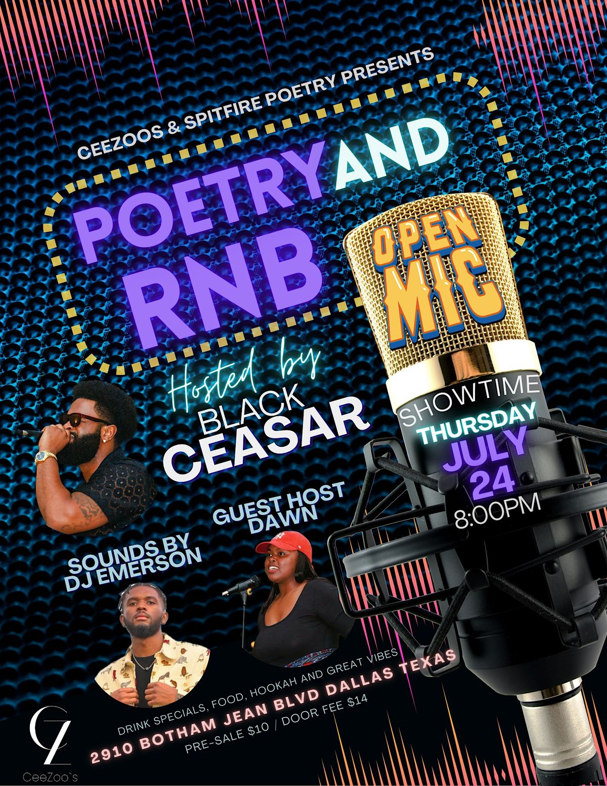 Poetry and RNB Open Mic, 24 July | Event in Dallas | AllEvents