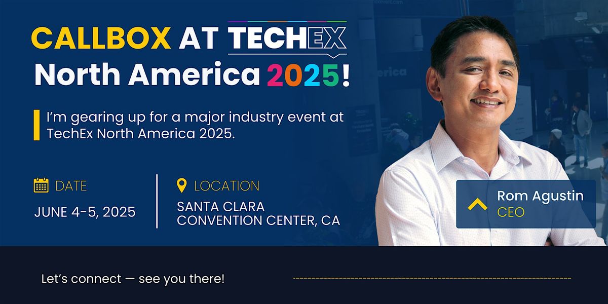 Callbox at TechEx North America 2025, 4 June | Event in Santa Clara | AllEvents