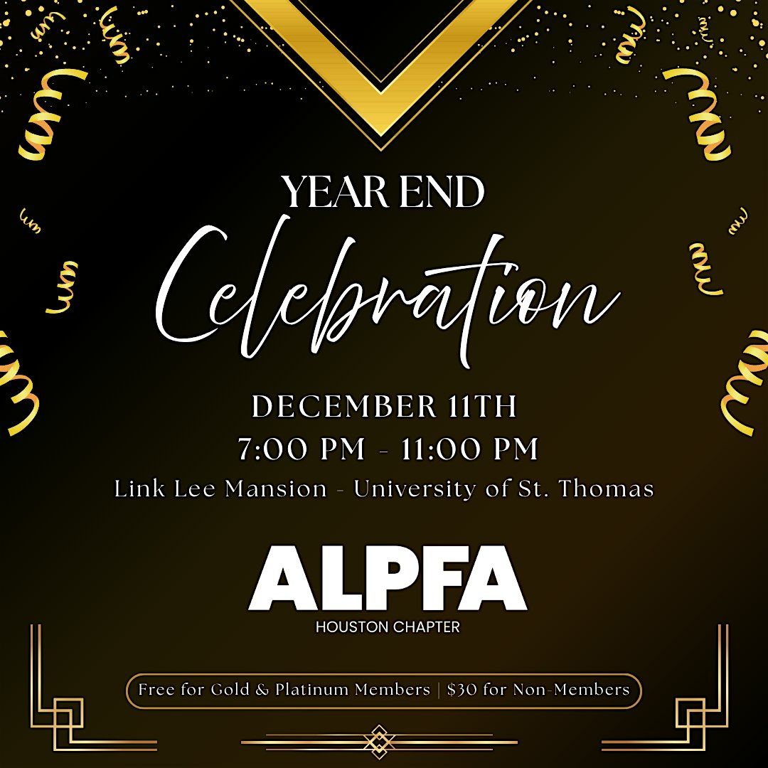 ALPFA Year End Celebration, 11 December | Event in Houston | AllEvents