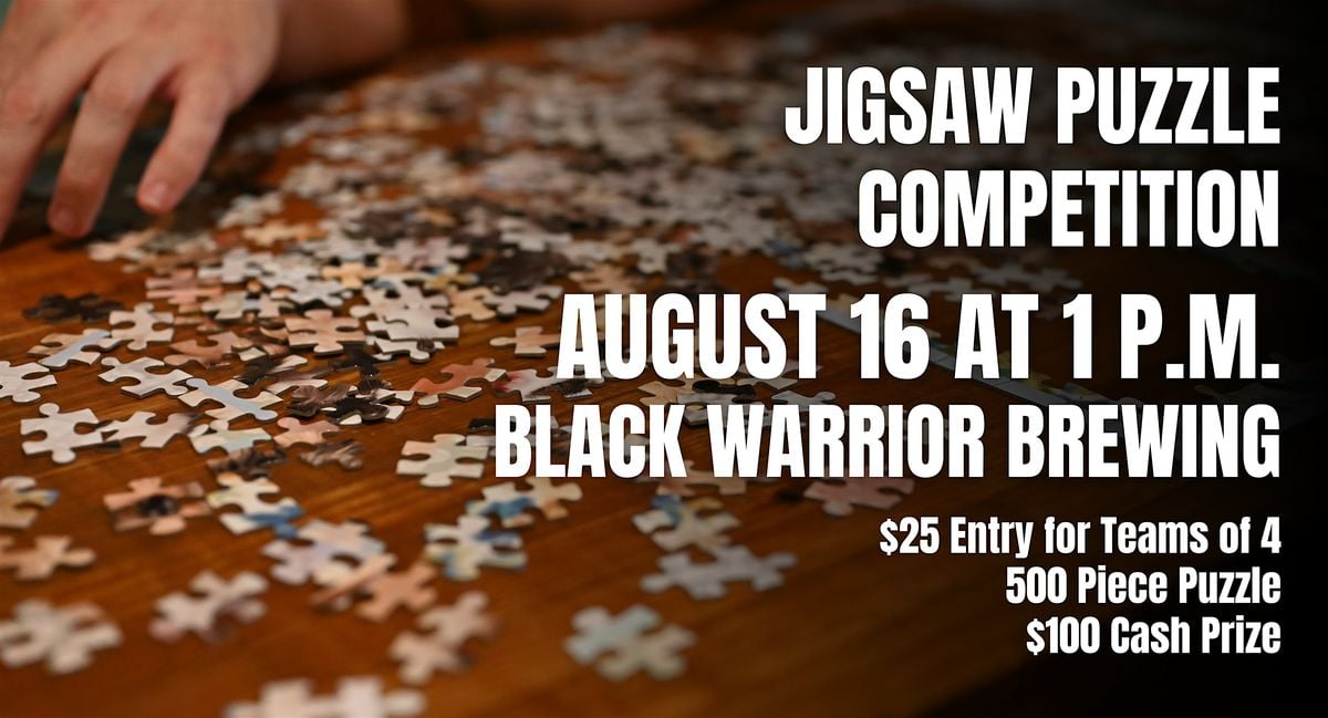 Jigsaw Puzzle Competition at Black Warrior Brewing, 16 August | Event in Tuscaloosa | AllEvents