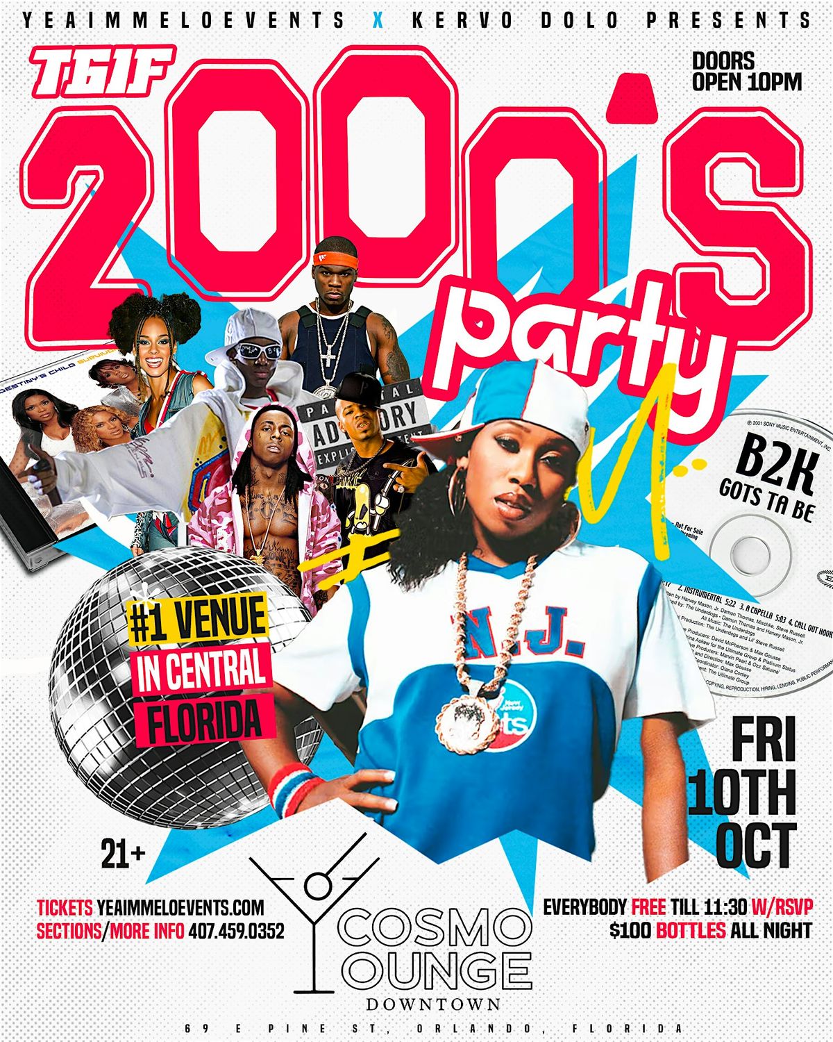 TGIF 2000s Party! - Cosmo Downtown, 10 October | Event in Orlando | AllEvents