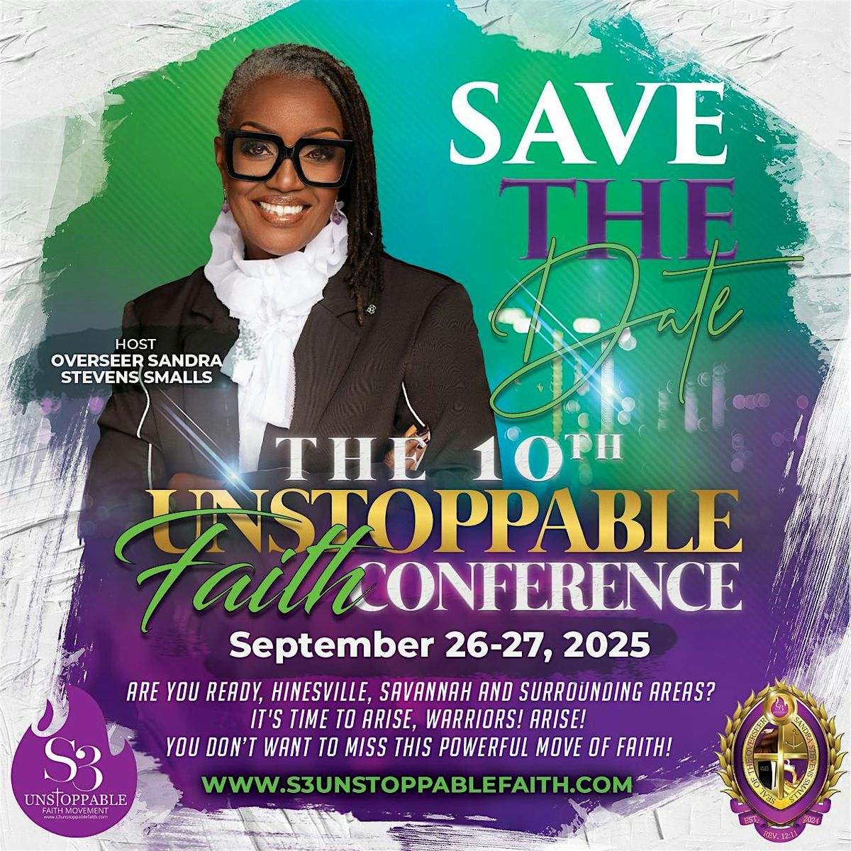 The 10th Annual  Unstoppable Faith Conference :Arise, Warriors! Arise!, 26 September | Event in TBD | AllEvents