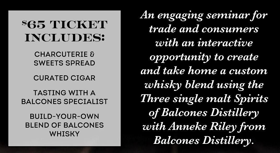 Balcones Distilling Blend Lab - Cigars International Jacksonville, 28 August | Event in Jacksonville | AllEvents