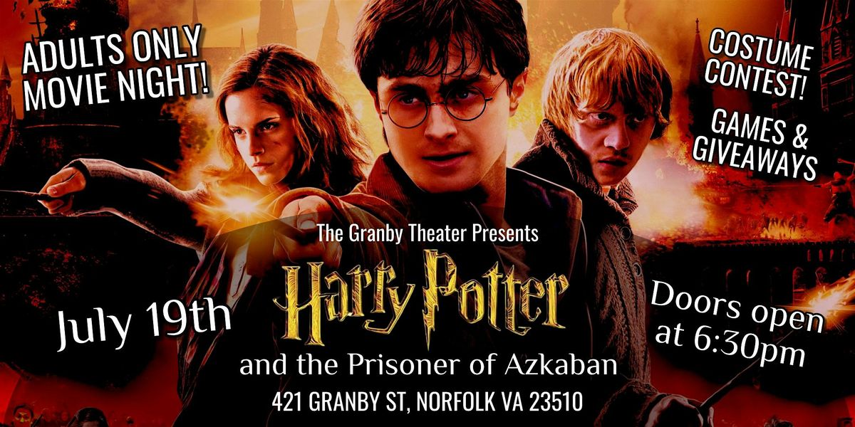 Harry Potter and the Prisoner of Azkaban - Adults only movie & Game night!, 19 July | Event in Norfolk