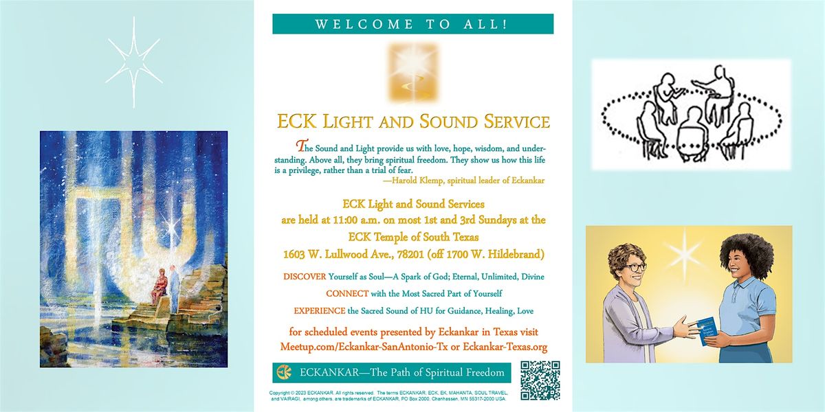 ECK Light and Sound Service (3rd Sundays: In-person at ETOST) | Event in San Antonio | AllEvents