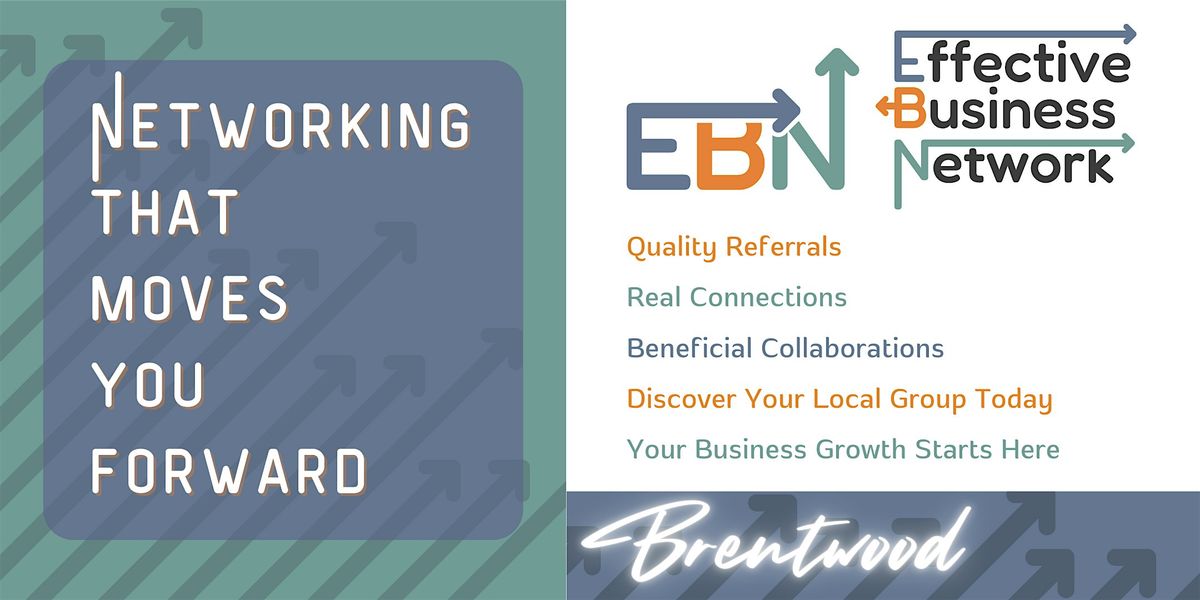 Brentwood Effective Business Network- Business Focused, Relaxed Networking | Event in Brentwood | AllEvents