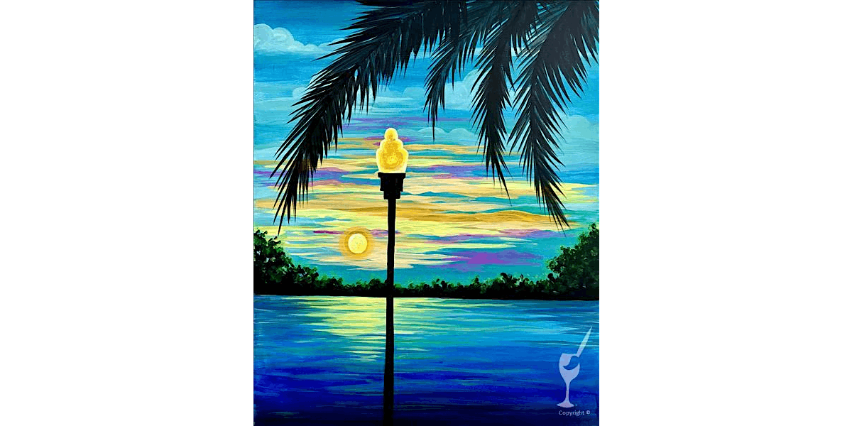Tropical Sunset - Paint and Sip in Houston | Classpop!™, 6 August | Event in Baytown | AllEvents