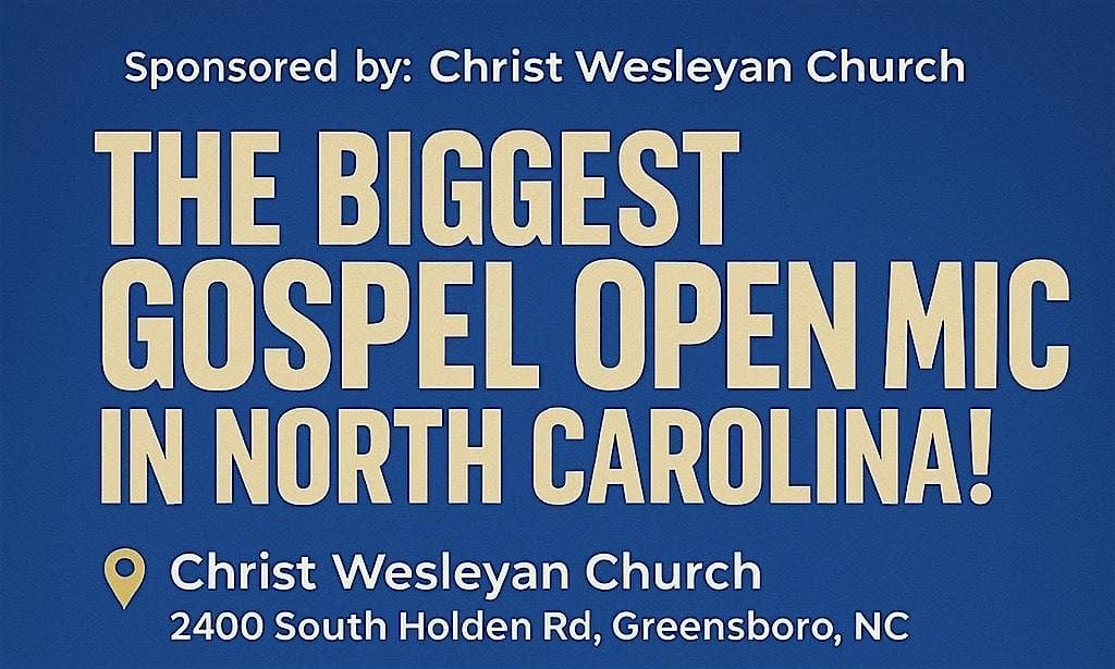 Gospel Open Mic, 6 September | Event in Greensboro | AllEvents