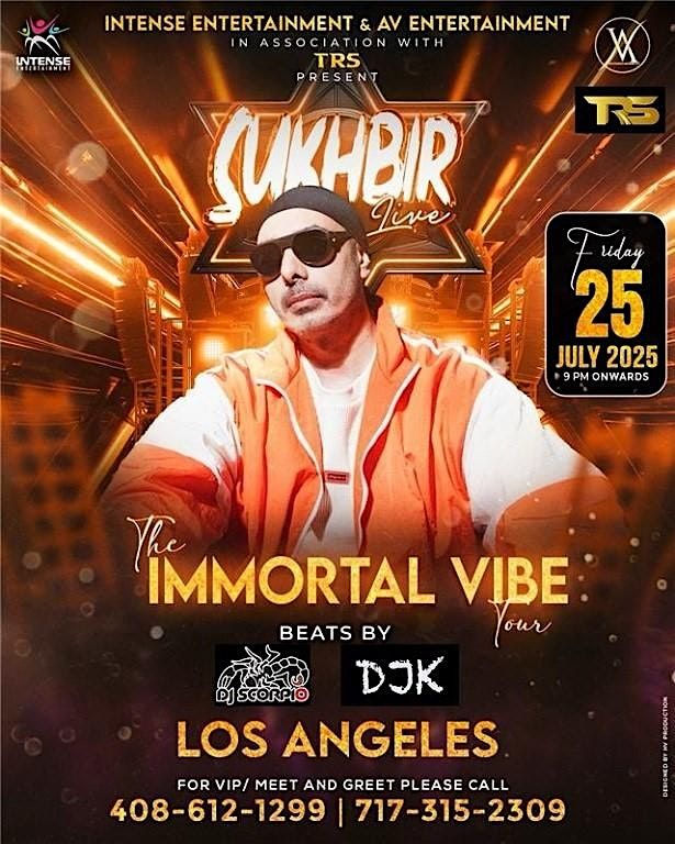 Bollywood Party Night with Sukhbir, 25 July | Event in Pasadena | AllEvents