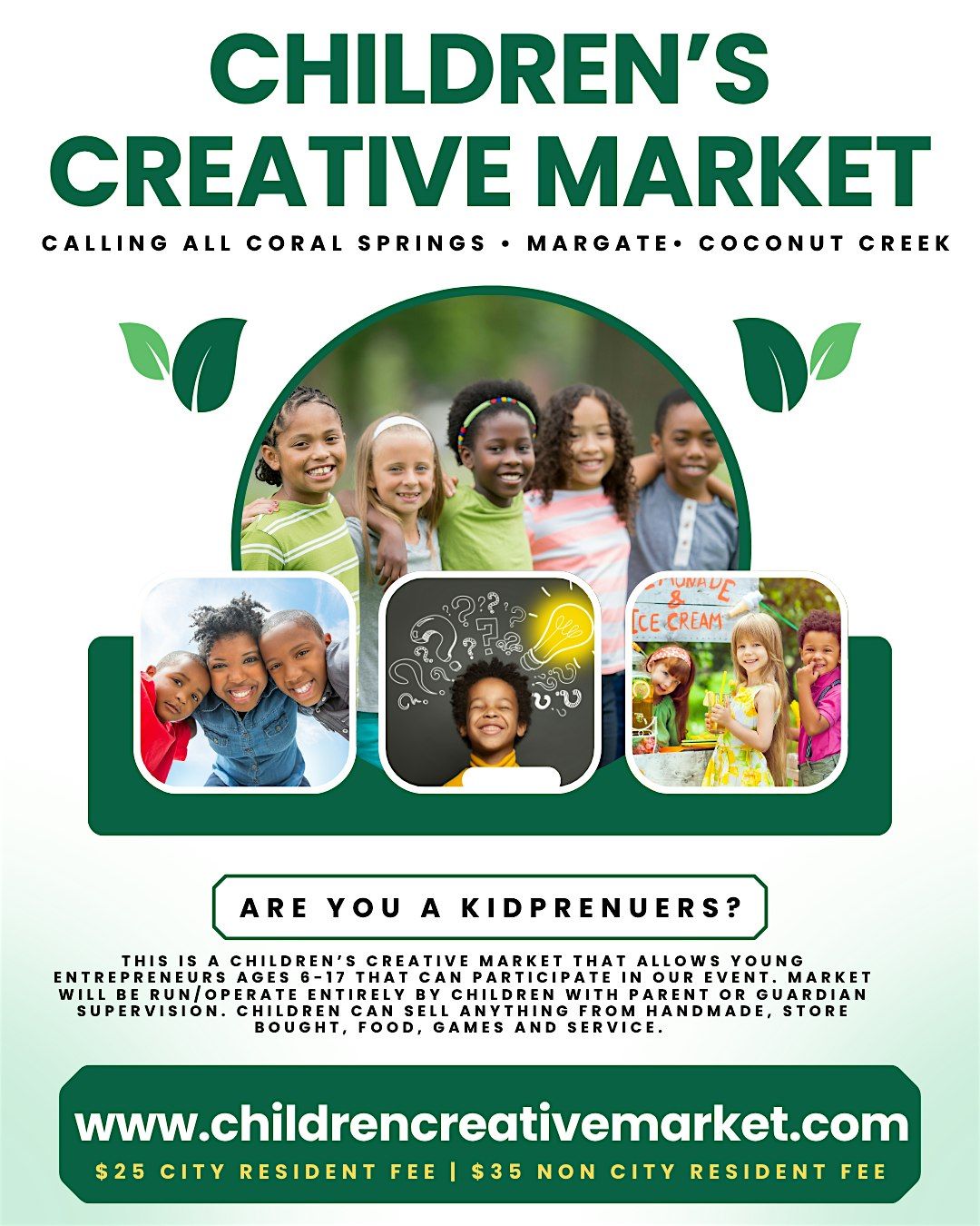 Children Creative Market, 4 October | Event in Coral Springs | AllEvents