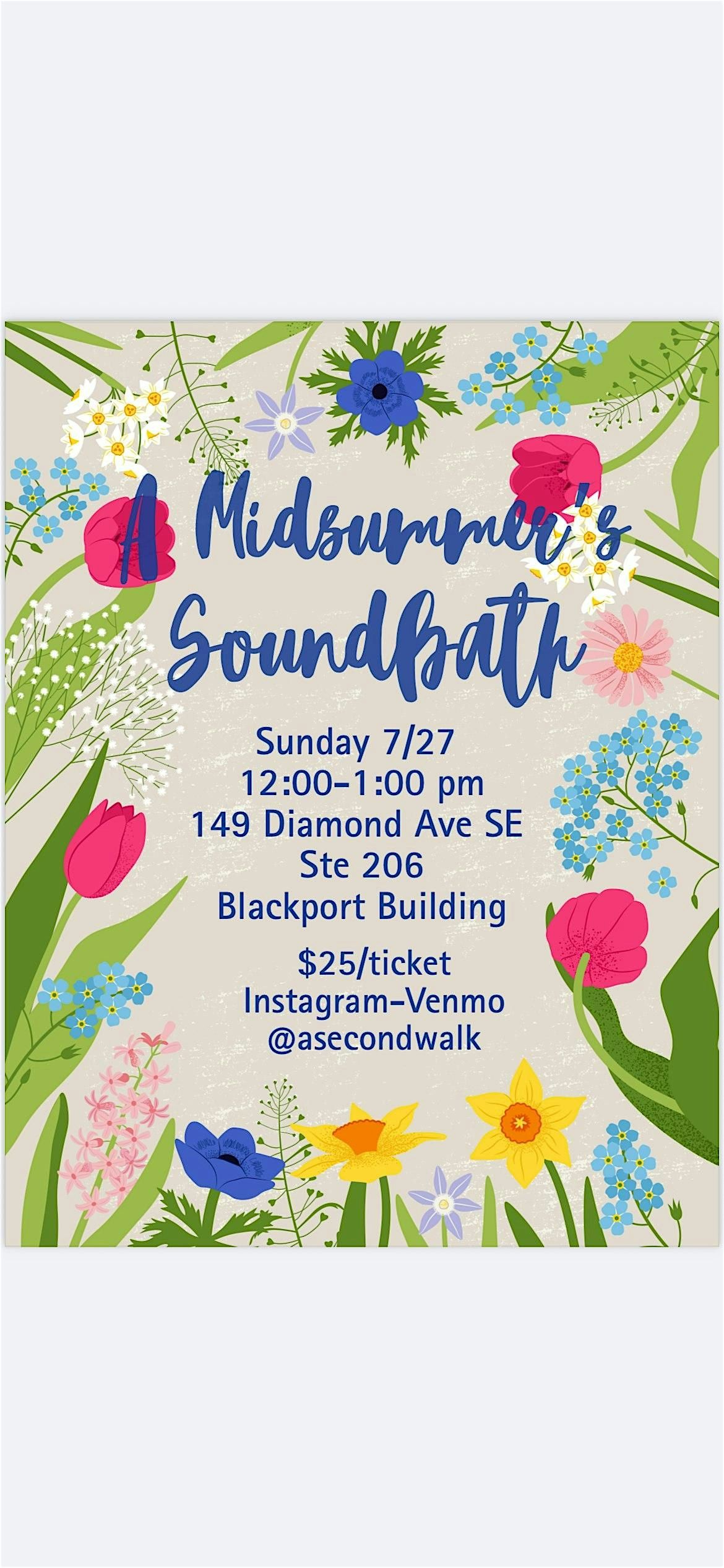 A Midsummer's Sound Bath, 27 July | Event in Grand Rapids | AllEvents