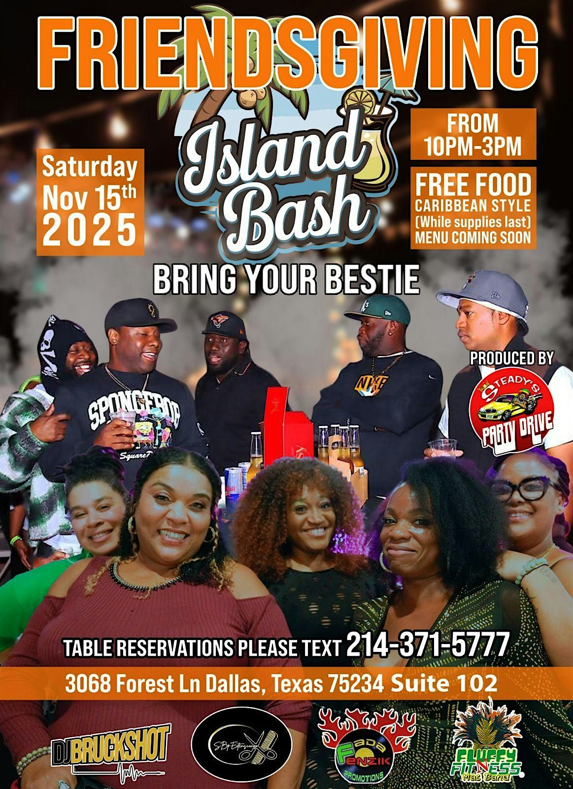 Island Bash - FRIENDSGIVING, 15 November | Event in Dallas | AllEvents
