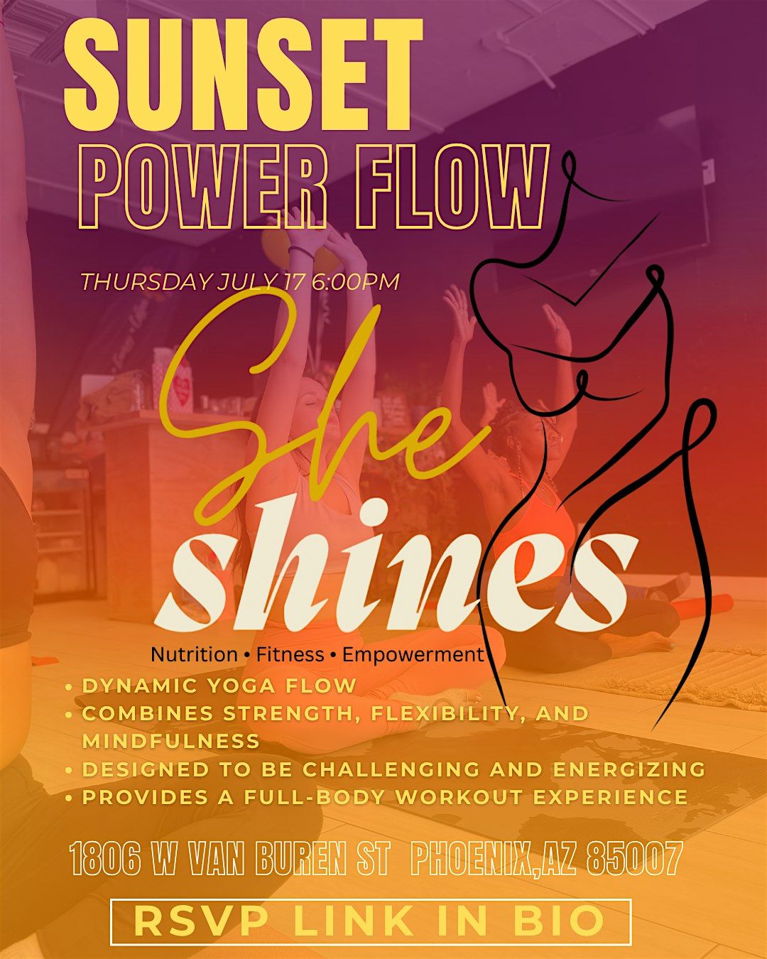 SUNSET POWER FLOW, 17 July | Event in Phoenix | AllEvents