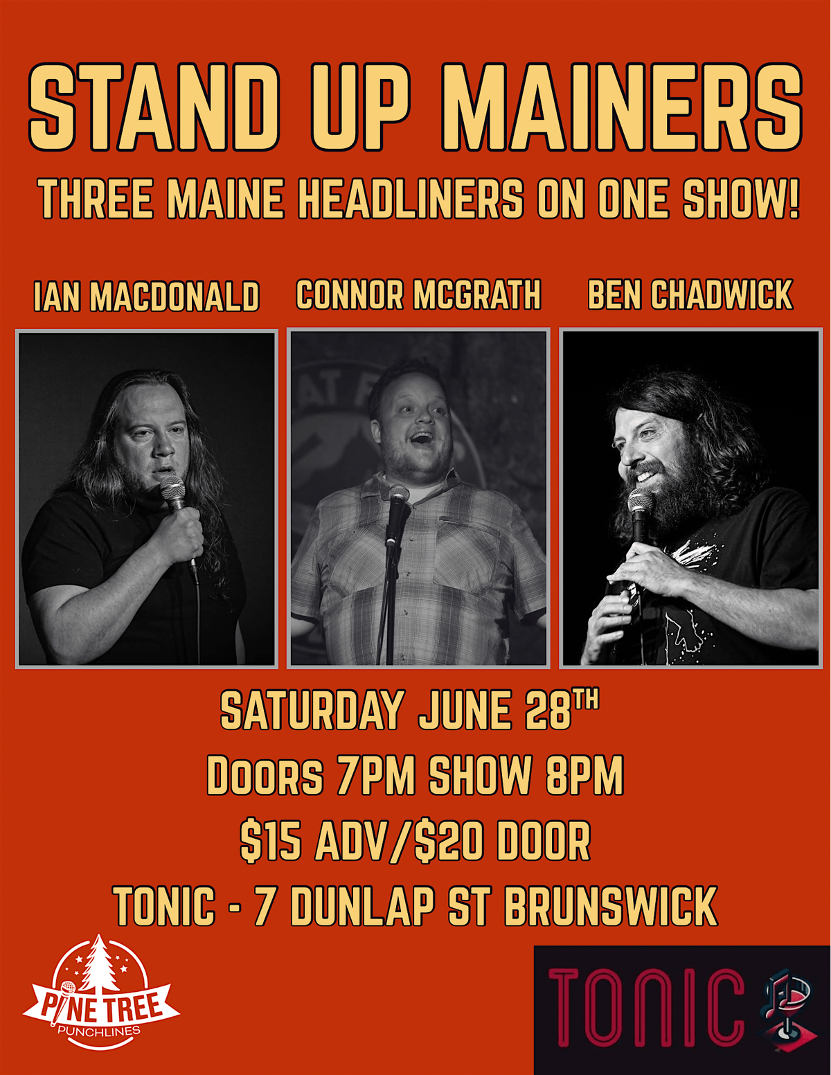 Stand Up Mainers, 28 June | Event in Brunswick | AllEvents