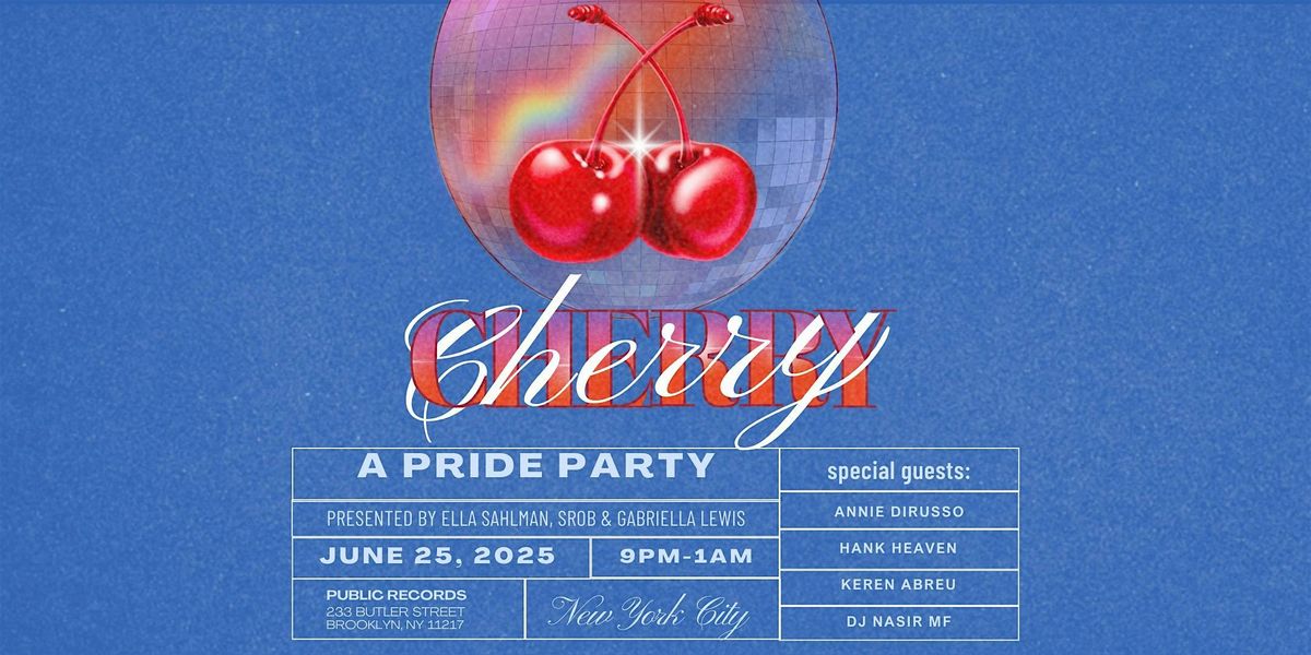 CHERRY: A Turntable Series (pride edition), 25 June | Event in Brooklyn | AllEvents