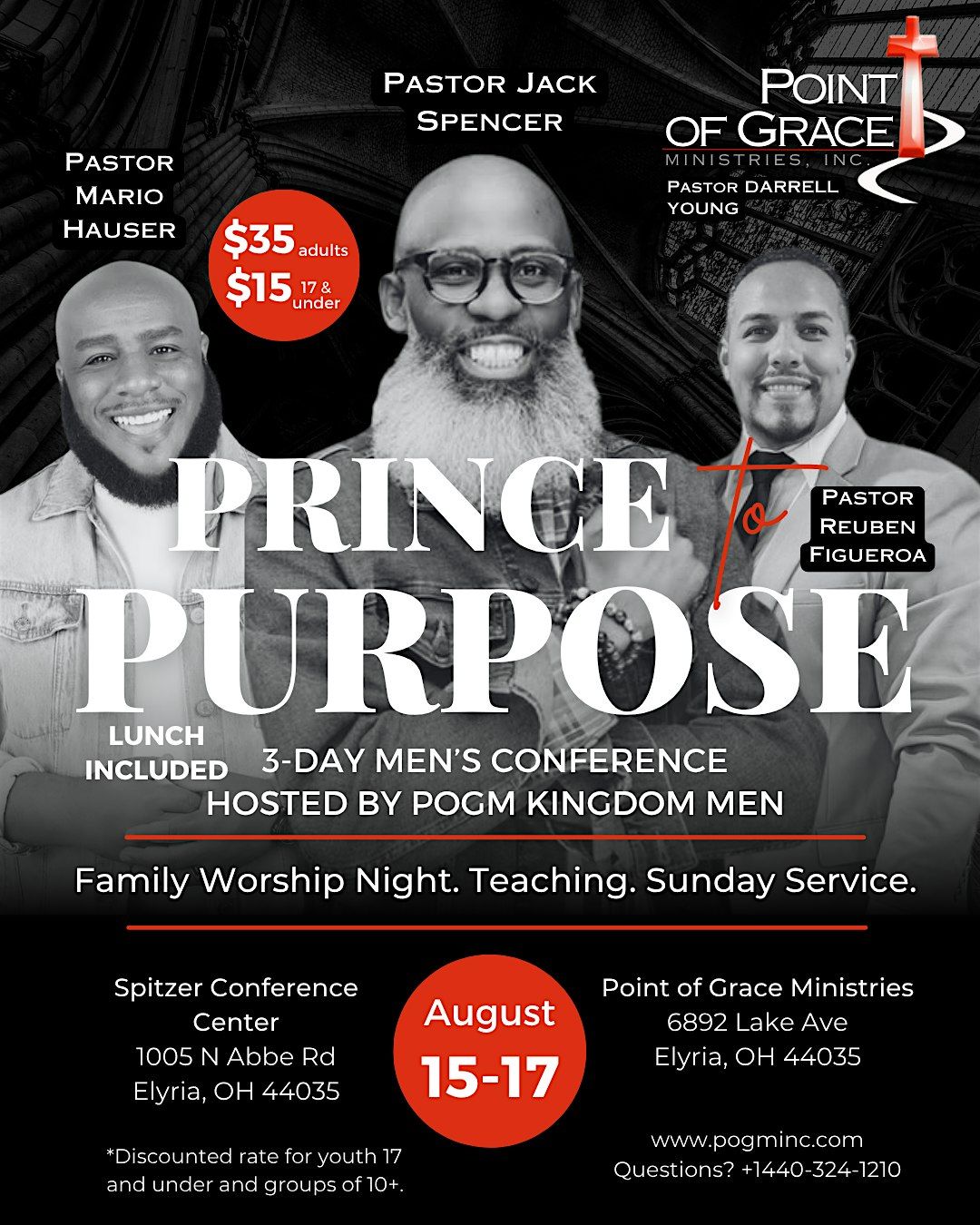 Prince to Purpose: A Kingdom Men’s Conference, 15 August | Event in Elyria | AllEvents