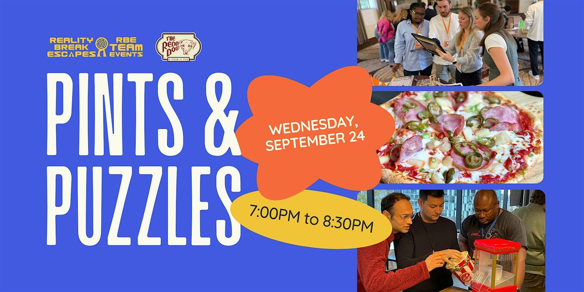 Pints & Puzzles: Escape Arcade at Redd Dog Bellevue, 24 September | Event in Bellevue | AllEvents