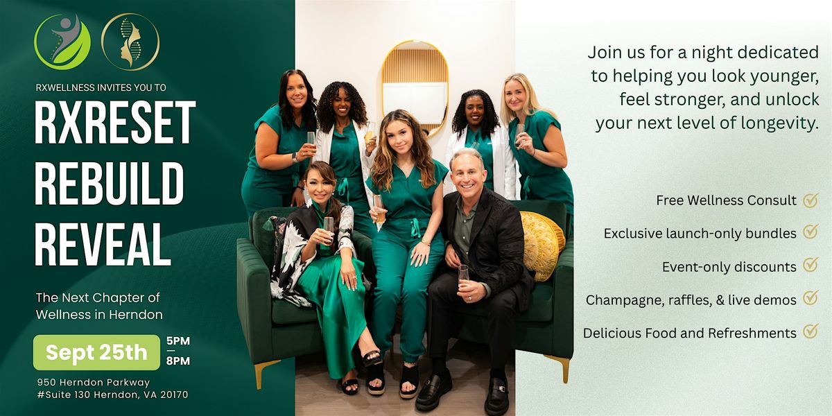 RxReset: Rebuild. Reveal. | The Next Chapter of Wellness in Herndon, 25 September | Event in Herndon | AllEvents