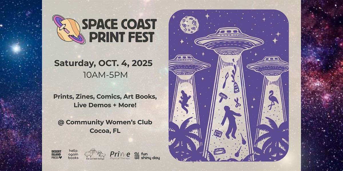 Space Coast Print Fest, 4 October | Event in Cocoa | AllEvents