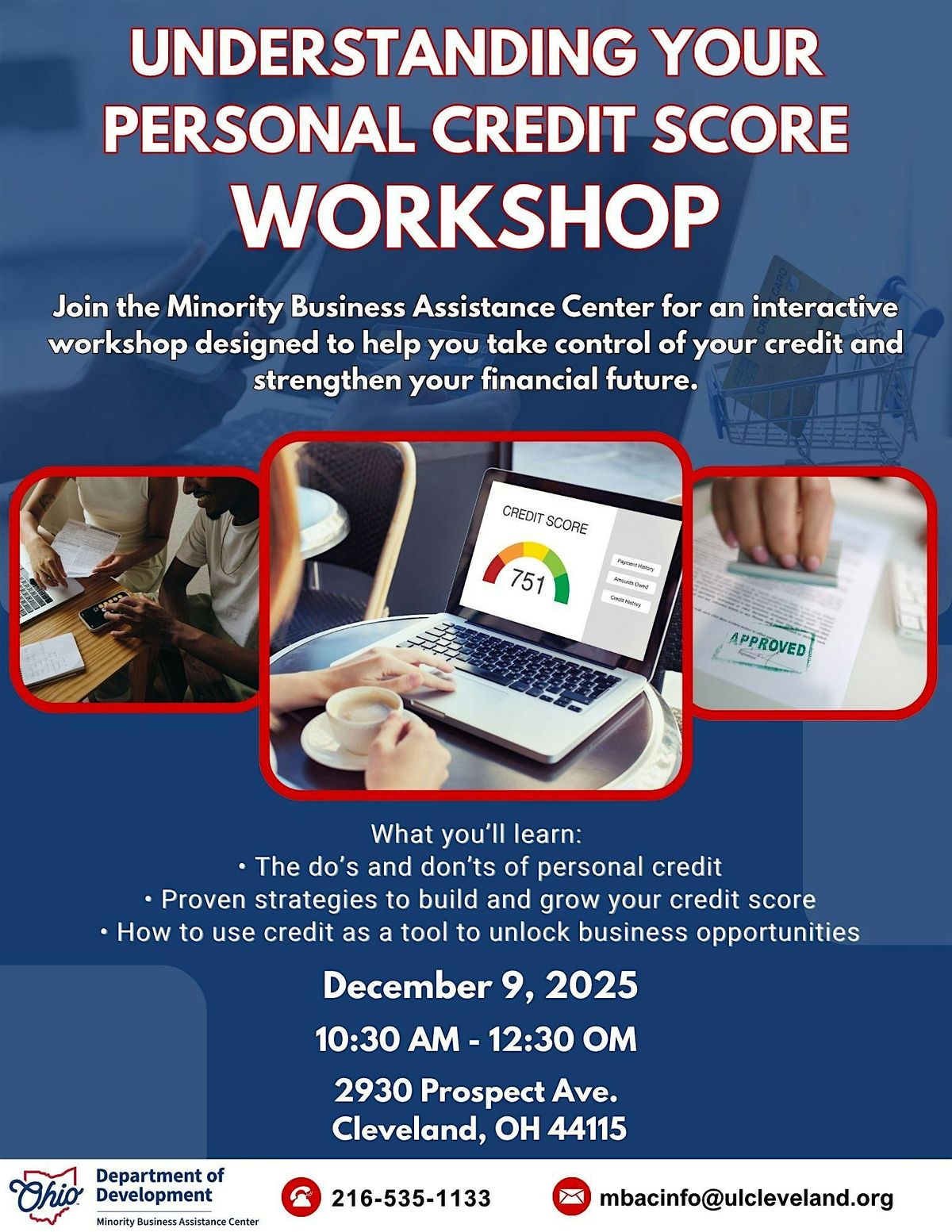 Understanding Your Personal Credit Score Workshop, 9 December | Event in Cleveland | AllEvents