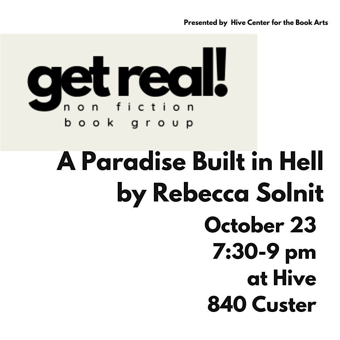 GET REAL! Non Fiction Book Group: A Paradise Built in Hell, 23 October | Event in Evanston | AllEvents