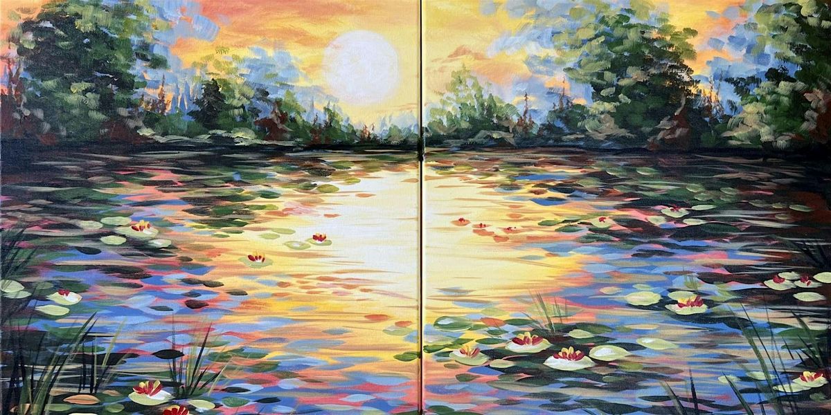 Monet’s Water Lilies at Sunset - Paint and Sip by Classpop!™, 18 July | Event in Lexington | AllEvents