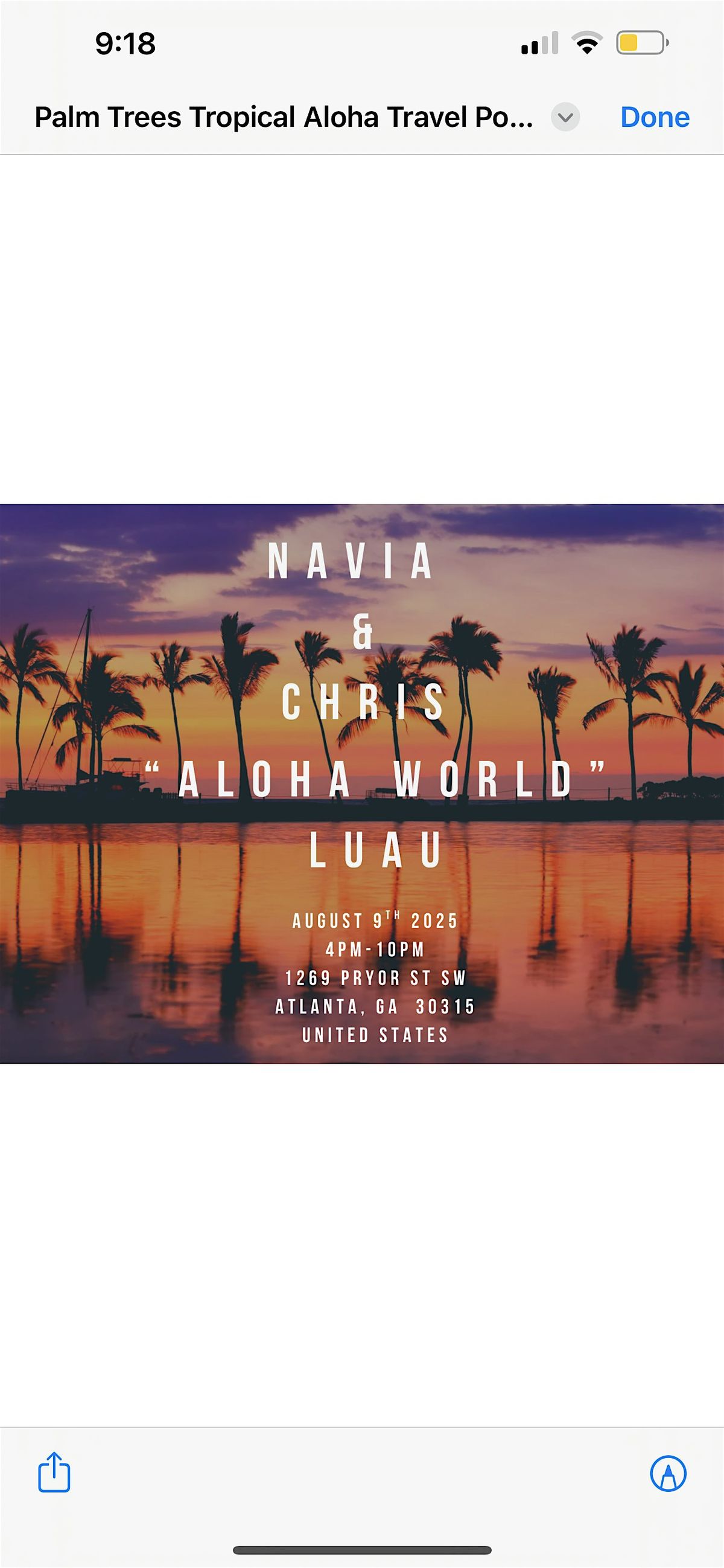 Navia & Chris Baby Hawaiian Lou'au | Event in Atlanta | AllEvents