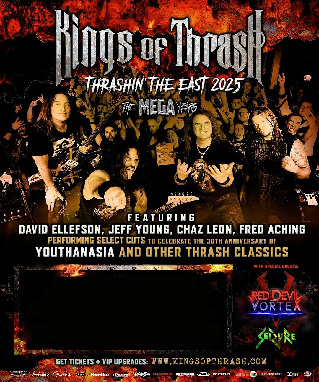 KINGS OF THRASH - Featuring X MEGADEATH - Dave Ellefson and Jeff Young, 18 October | Event in Frenchtown | AllEvents