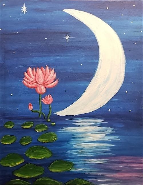 Moonlight Lotus: An Artistic Night of Painting and Sipping, 18 August | Event in Rocklin | AllEvents