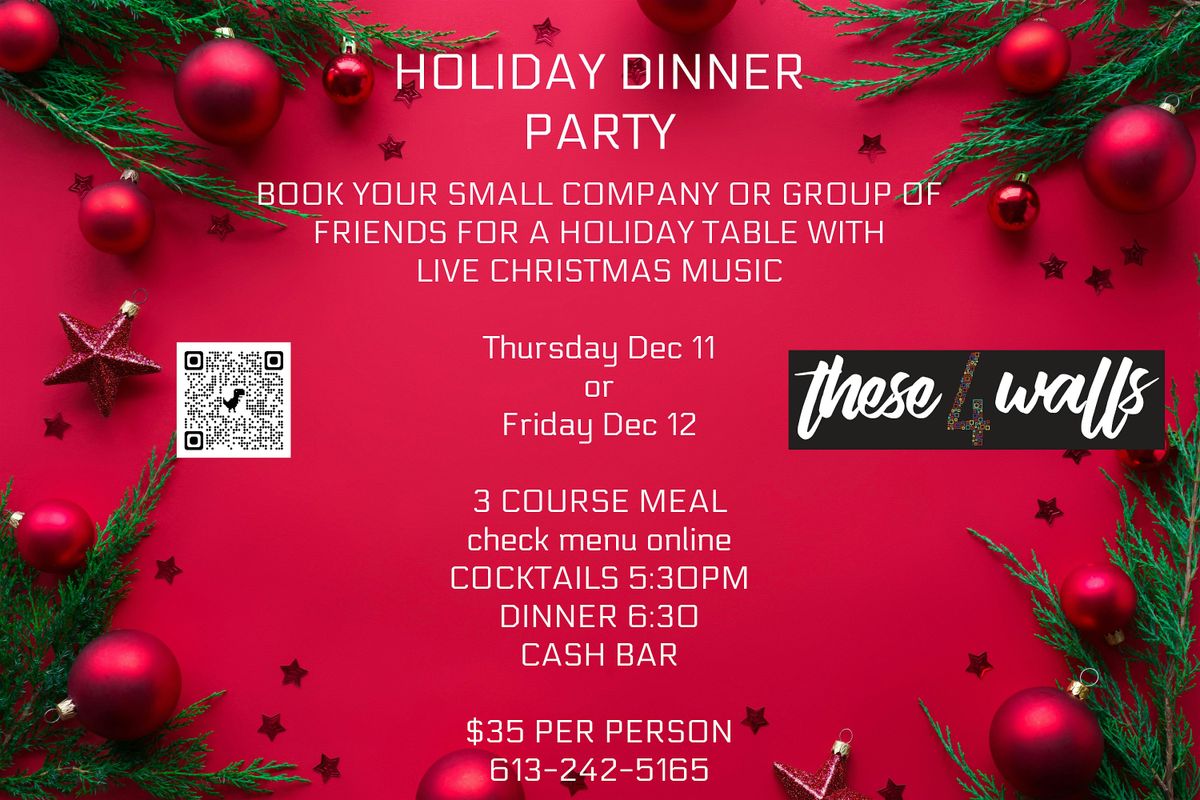 Holiday Dinner Party in the Gallery (Perfect for small groups), 12 December | Event in Quinte West | AllEvents