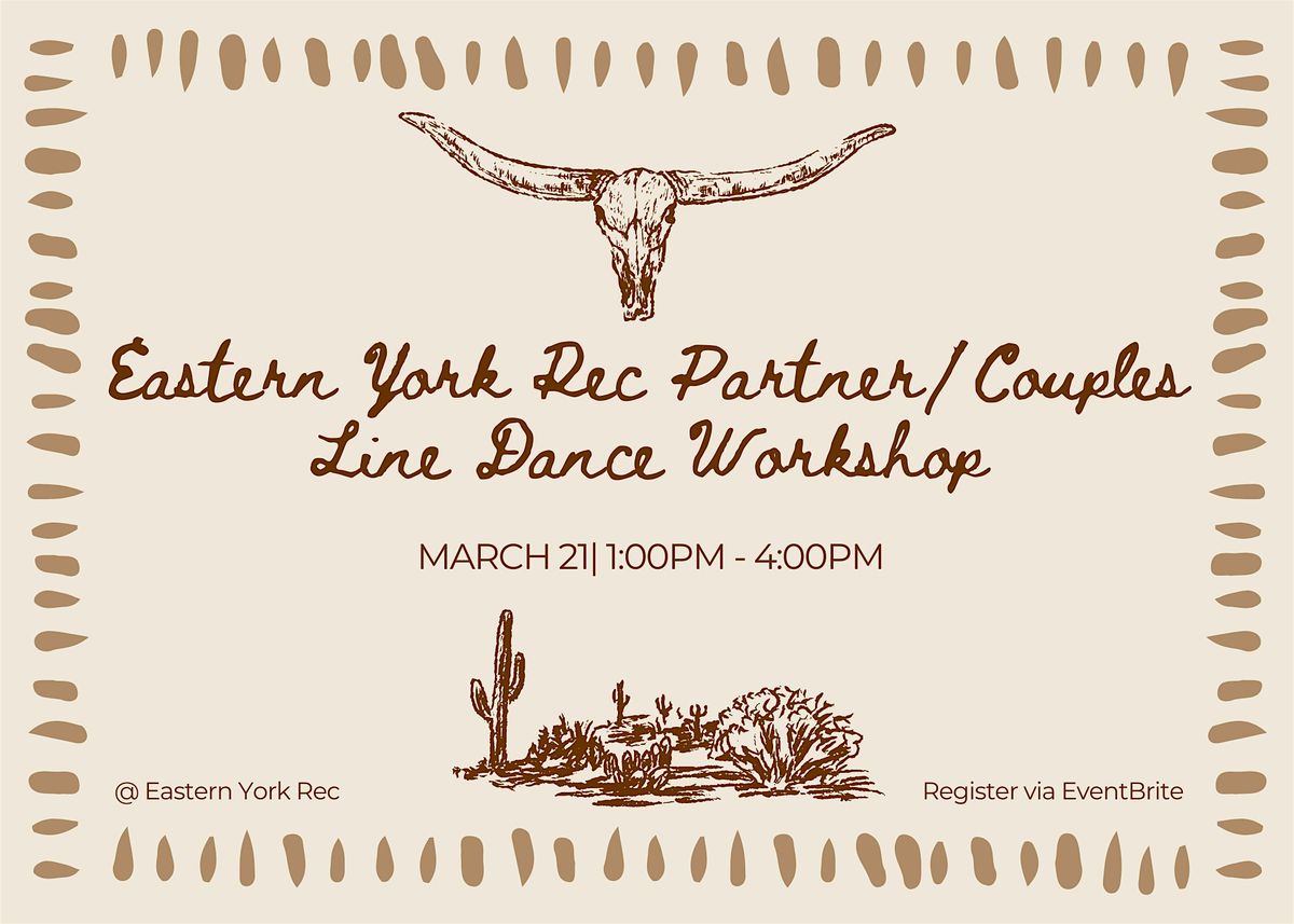 Eastern York Rec Partner/Couples Line Dance Workshop, 21 March | Event in Wrightsville | AllEvents