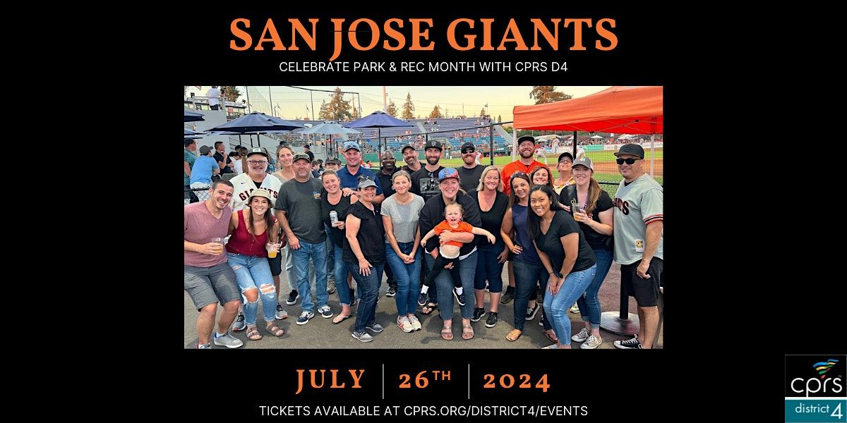 CPRS D4 - San Jose Giants Game 2025, 18 July | Event in San Jose | AllEvents