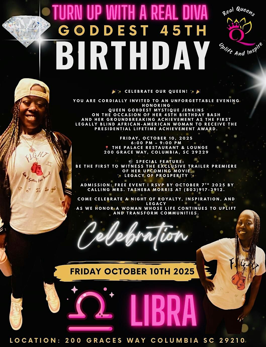 Celebration Of A  True Queen, 10 October | Event in Columbia | AllEvents