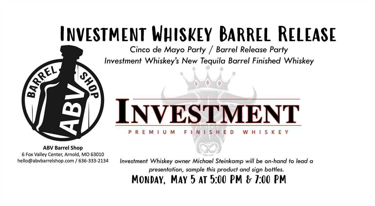 ABV Barrel Shop Hosts Investments Tequila Barrel Finished Whiskey ...