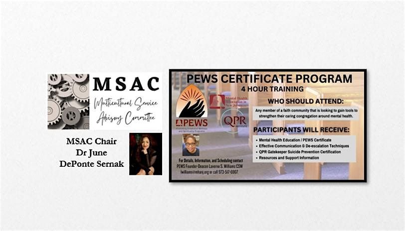 MSAC Hosting Emotional Wellness and Spirituality (PEWS) Certification ...