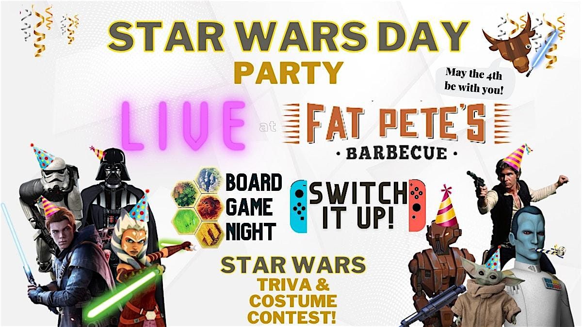 Star Wars Day Party & Arcade at Fat Petes | Event in Washington | AllEvents
