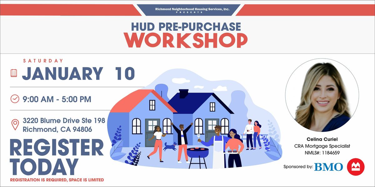January's HUD Pre-Purchase Workshop!, 10 January | Event in Richmond | AllEvents